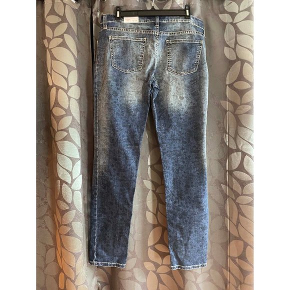 Eckored Skinny Jean Graffiti Print Medium Wash Womens Size 13-14 (SKU: 6W) - Picture 2 of 12